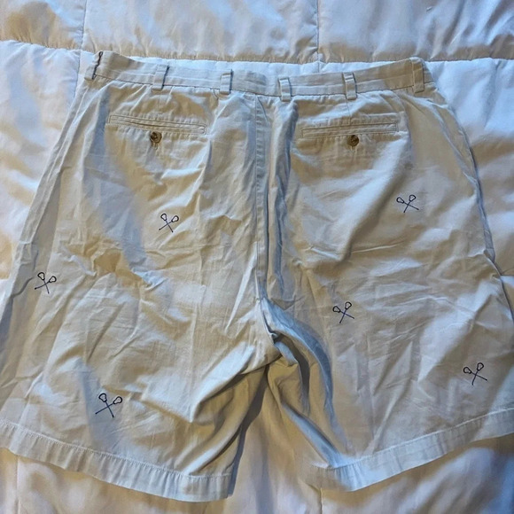Men's Vineyard Vines Breaker Short Beige LaCrosse 100% Cotton Shorts. Size 40 - Picture 7 of 7
